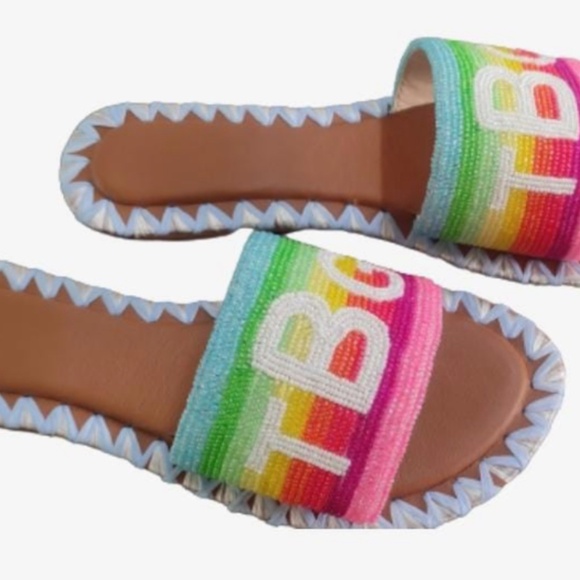 🌈Custom Rainbow Slippers🌈 - Picture 2 of 3